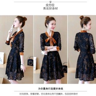 ĐẦM XÒE REN PHỐI NHUNG SANG TRỌNG