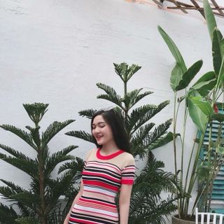 ĐẦM BODY LEN SỌC TAY NGẮN