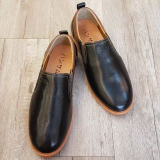 Giày lười nam Hansamu - NG đế thời trang viền gót nâu da trơn HSPMX01