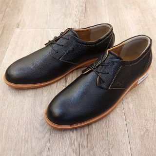 Giày da nam Derby Hansamu - NG da trơn 3 lỗ HSP03