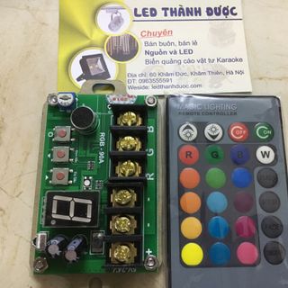 điều khiển led cuộn RGB 7 màu nháy theo nhạc