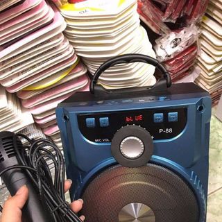 Loa Bluetooth P87 - P88 - P89 Tặng Micro Karaok
