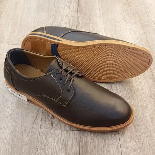 Giày da nam derby Hansamu - NG da hột 4 lỗ HSP04