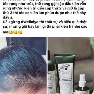 Cặp dầu gội xả Weilaiya chiết xuất gừng - trị gàu - trị rụng - kích mọc tóc
