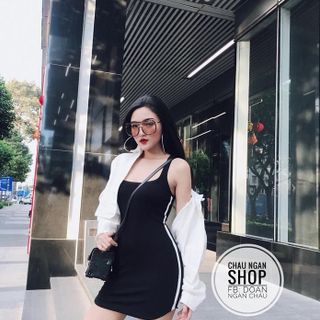 ĐẦM 3 LỖ BODY PHỐI ÁO NGOÀI