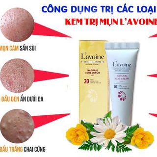 Kem trị mụn thảo dược Natural Acne Cream 3in1