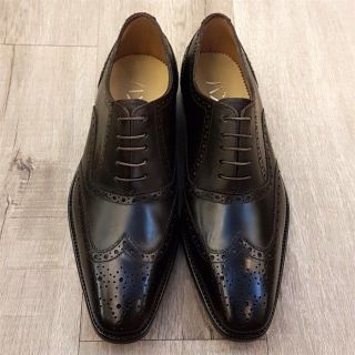 Giày Oxford nam Hansamu PQ12 - đục lỗ viền hoa văn