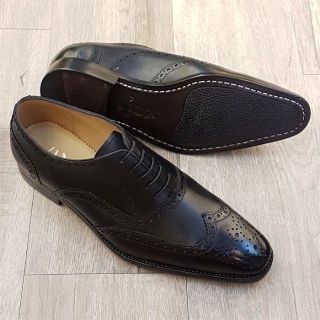Giày Oxford nam Hansamu PQ12 - đục lỗ viền hoa văn