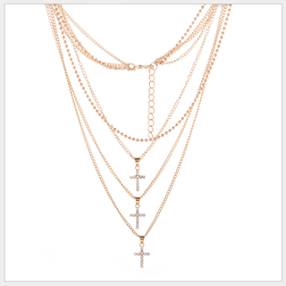 Dây chuyền Vòng cổ Choker 3 lớp Châu Âu