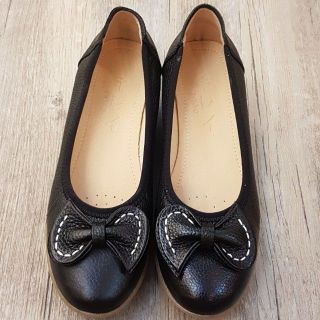 Giày búp bê nữ đế xuồng Kirei KT - 3p nơ bướm