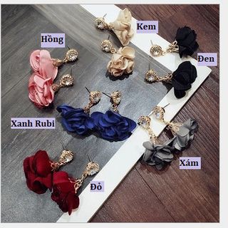 Bông tai Hoa Hồng Hàn Quốc