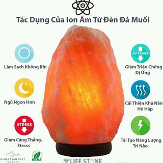 đèn đá tự nhiên Himalaya 3-4 kg