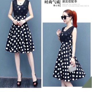 đầm voan phối lưới
