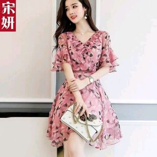ĐẦM XÒE VOAN IN CỰC XINH