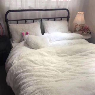 BỘ CHĂN GA NỈ LÔNG MỊN 5 món