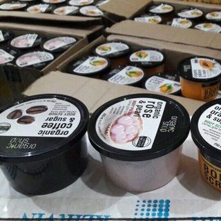 Tẩy tế bào chết Organic Nga - cafe cam ngọc trai đu đủ