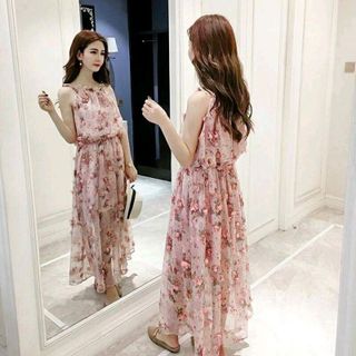 MAXI CỔ YẾM PHỐI HOA 3D