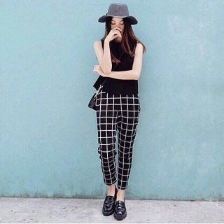 quần baggy caro