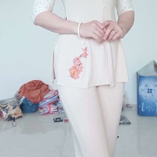 bà ba tay ren màu