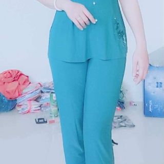bà ba tay ren màu