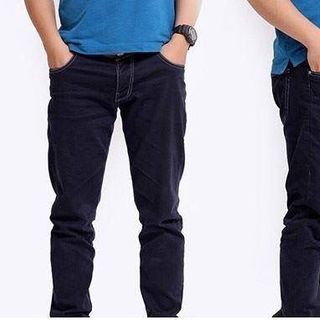 jean nam ống suông không thun 3 màuđenxanh đenxanh vi sinh