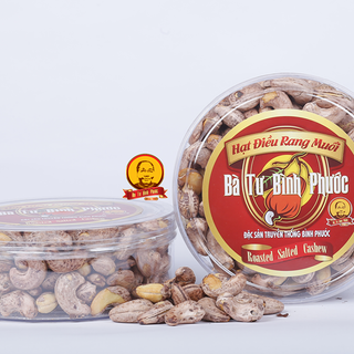 Hạt điều rang muối Bà Tư Bình Phước - hộp 500gr Loại1 hay còn gọi là Loại A cồ