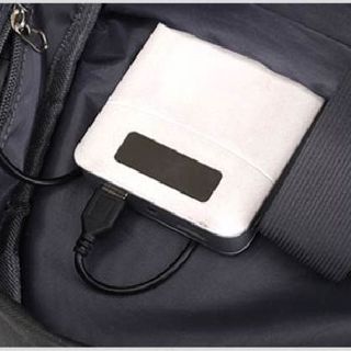 Balo BTS tích hợp dây sạc và dây cắm tai nghe
