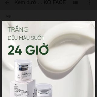 Dòng kem dưỡng trắng COKOface Whitening Cream