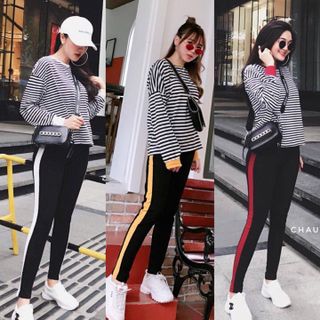 SET BỘ ÁO SỌC QUẦN THỂ THAO PHỐI MÀU