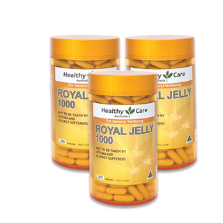 Sữa Ong Chúa Healthy Care Royal Jelly 1000mg 365 Viên của Úc