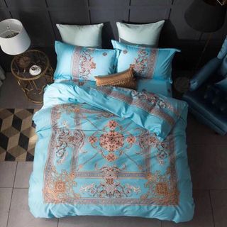 BỘ CHĂN GA GỐI COTTON LỤA HÀN QUỐC MỀM MÁT