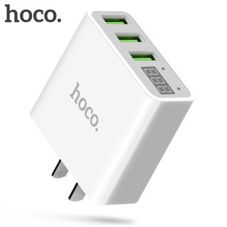 Hoco VietNam Củ sạc nhanh Hoco C15 3 cổng usb có Báo cường độ và LED