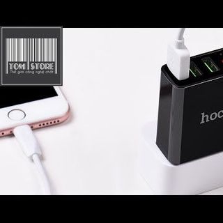 Hoco VietNam Củ sạc nhanh Hoco C15 3 cổng usb có Báo cường độ và LED