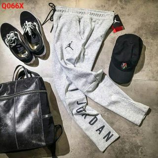 QUẦN JOGGER NỈ IN CHỮ CÁ TÍNH