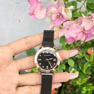 ĐỒNG HỒ NỮ BUBERY DÂY LƯỚI NAM CHÂM 160K