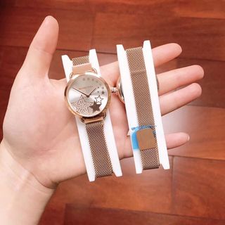 ĐỒNG HỒ NỮ MK LƯỚI DÂY NAM CHÂM MẶT SAO 150K