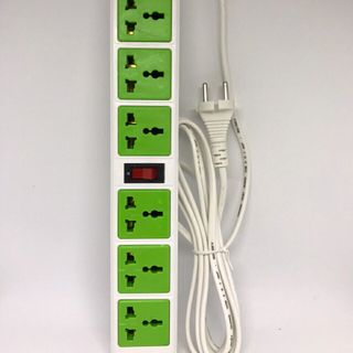 ổ dài 6 lỗ 2 công tắc 3M