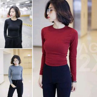 Áo Croptop body tay dài Age2x