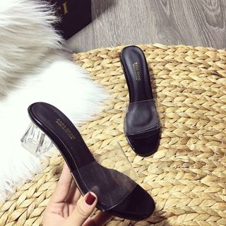 dép quai nganganh gót thủy tinh