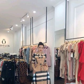 ĐẦM SƠ MI BBR PHỐI TÚI CỔ VEST THẮT NƠ EO