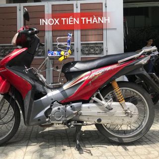 Gế Inox em bé cho xe số có dựa Tiến Thành