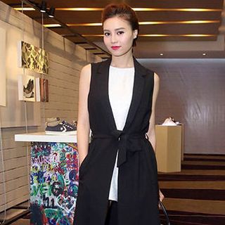 ÁO KHOÁC NỮ FORM DÀI THẮT NƠ EO MS 2029