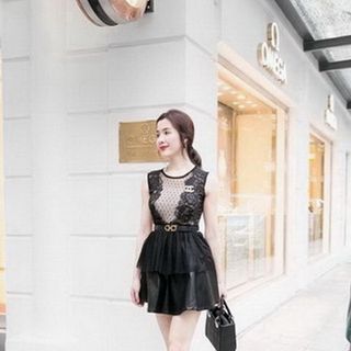 ĐẦM PHỐI REN VÁY DA QUYẾN RŨ MS 1999