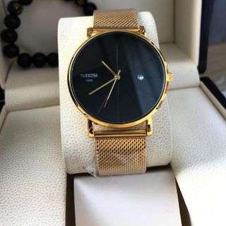 đồng hồ kim loại dây lưới