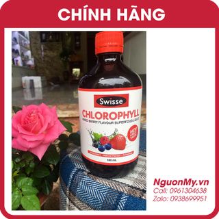 Nước diệp lục Swisse Chlorophyll Spearmint 500ml vị dâu của Úc hạn dùng 4/2020