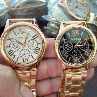 ĐỒNG HỒ NAM NỮ GENEVA DÂY XI MẠ VÀNG