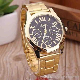 ĐỒNG HỒ NAM NỮ GENEVA DÂY XI MẠ VÀNG