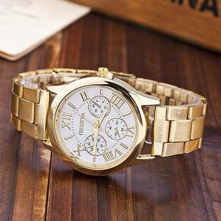 ĐỒNG HỒ NAM NỮ GENEVA DÂY XI MẠ VÀNG
