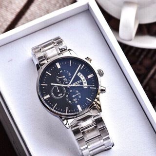 đồng hồ nam dây inox đặt-