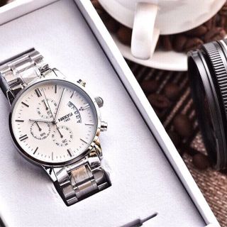 đồng hồ nam dây inox đặt-